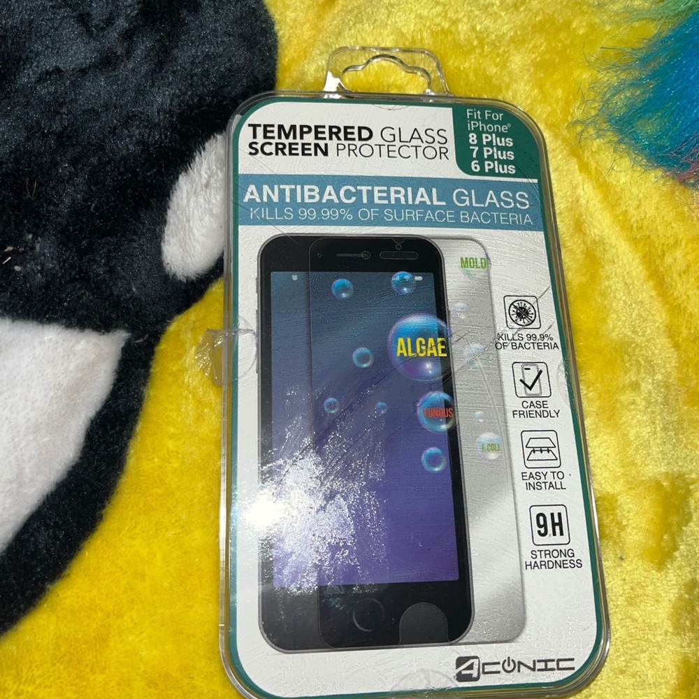Antibacterial Glass Screen Protector for iPhone - Black